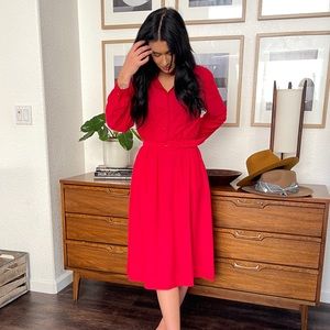 Vintage 50’s western style red dress